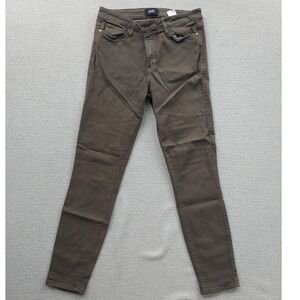PAIGE Jeans Women 30 Brown‎ Hoxton Ankle High Rise Skinny Stretch Denim Pants